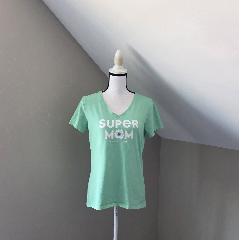 Life Is Good Womens Super Mom Shirt